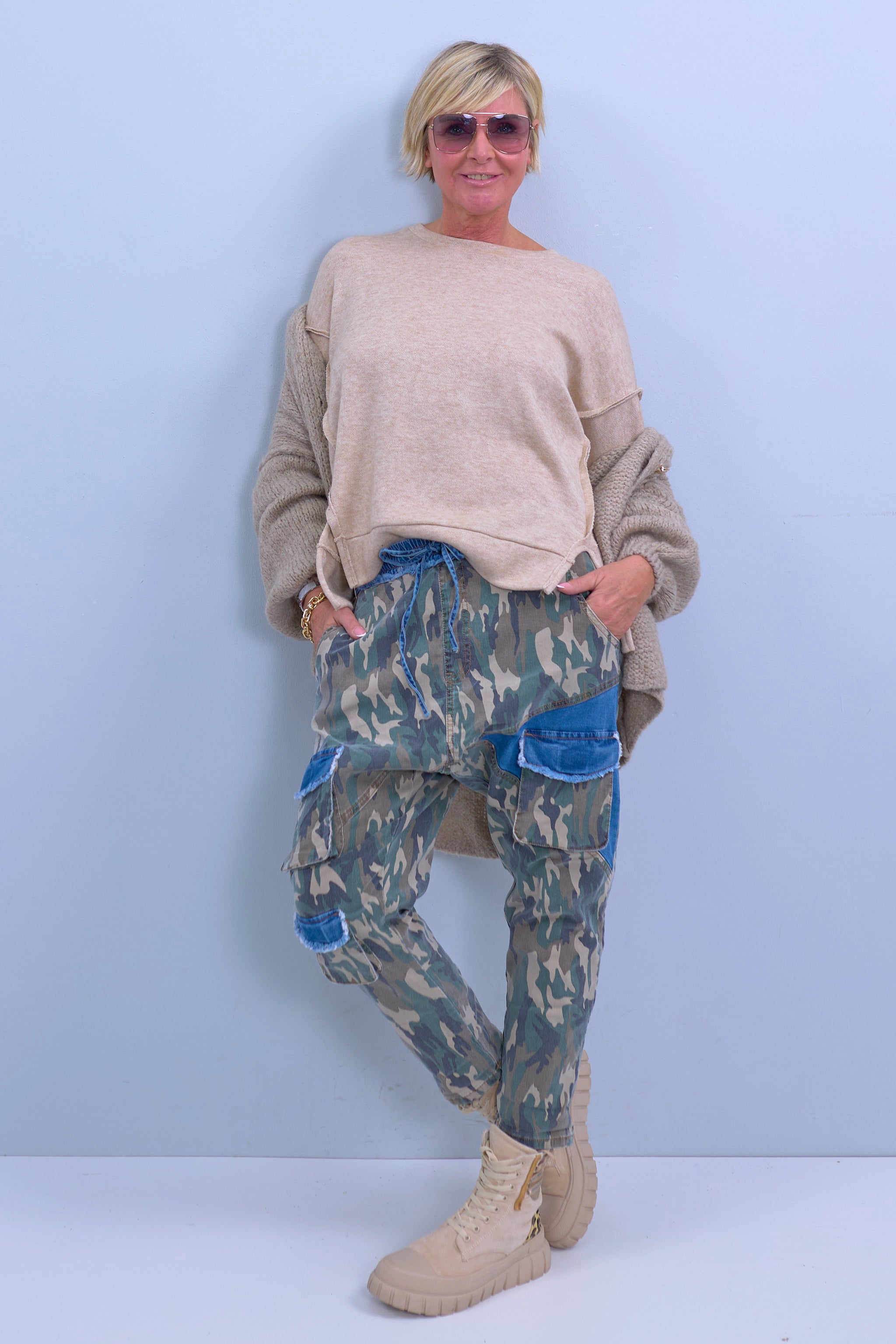 Baggy Jeans, camouflage