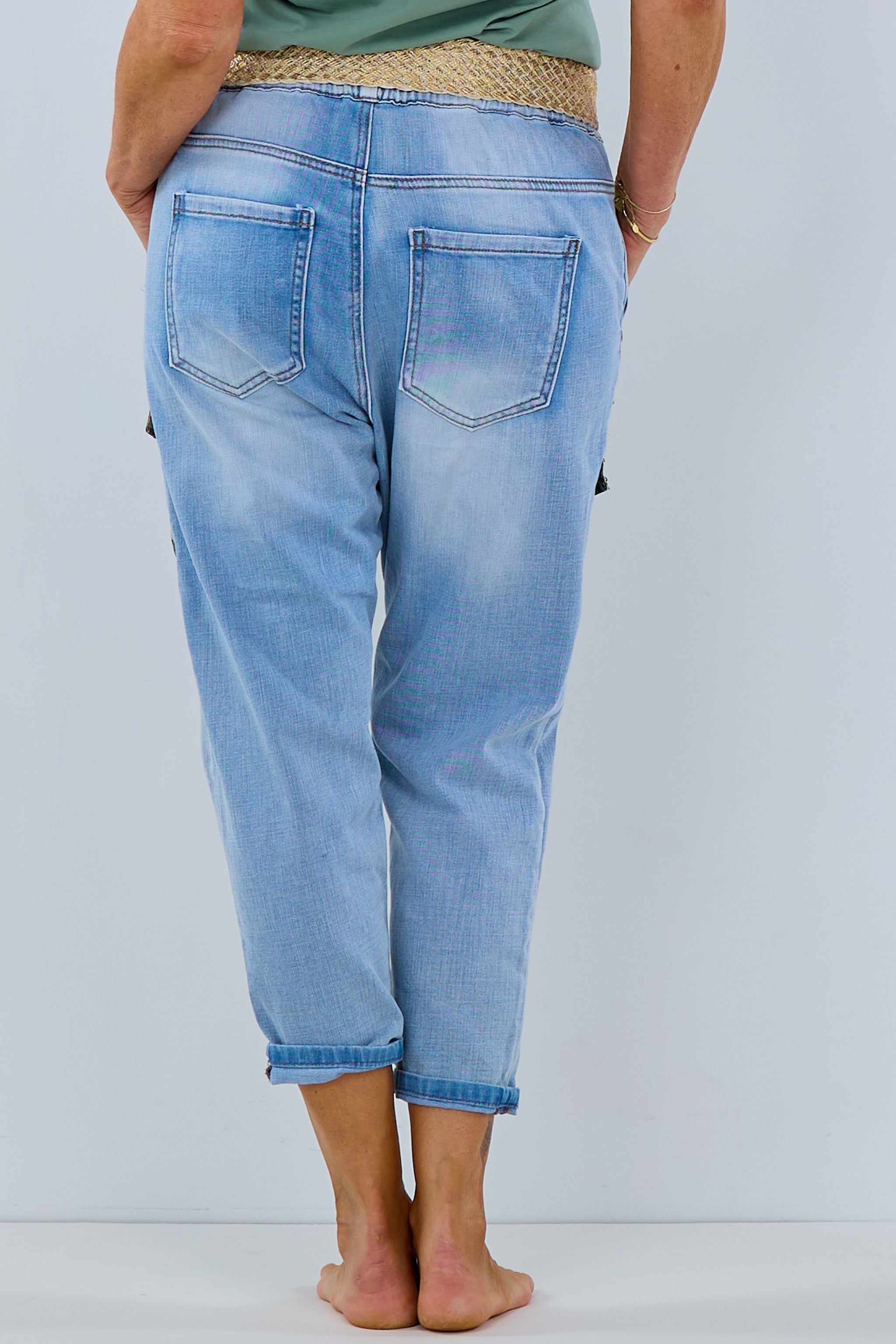 Damen Jeans mit Patches Trends & Lifestyle