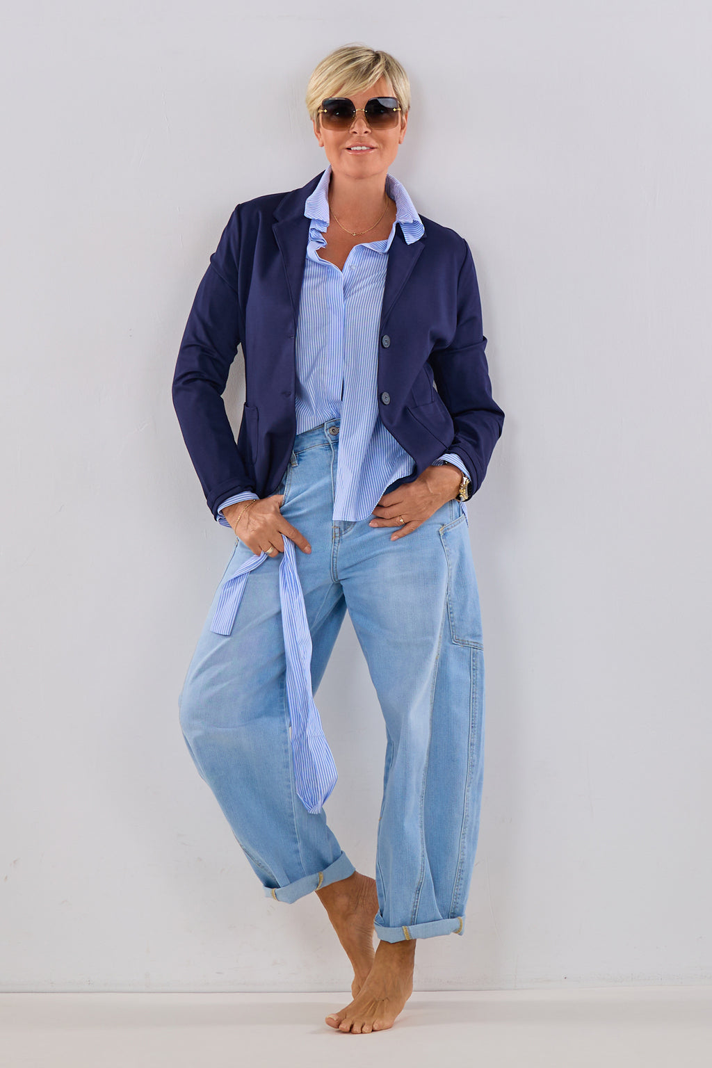 Blazer kurz, marine