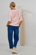 Kurzarm Strickpulli MALIBU, rosa