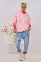 Hoodie I LOVE ME, rosa