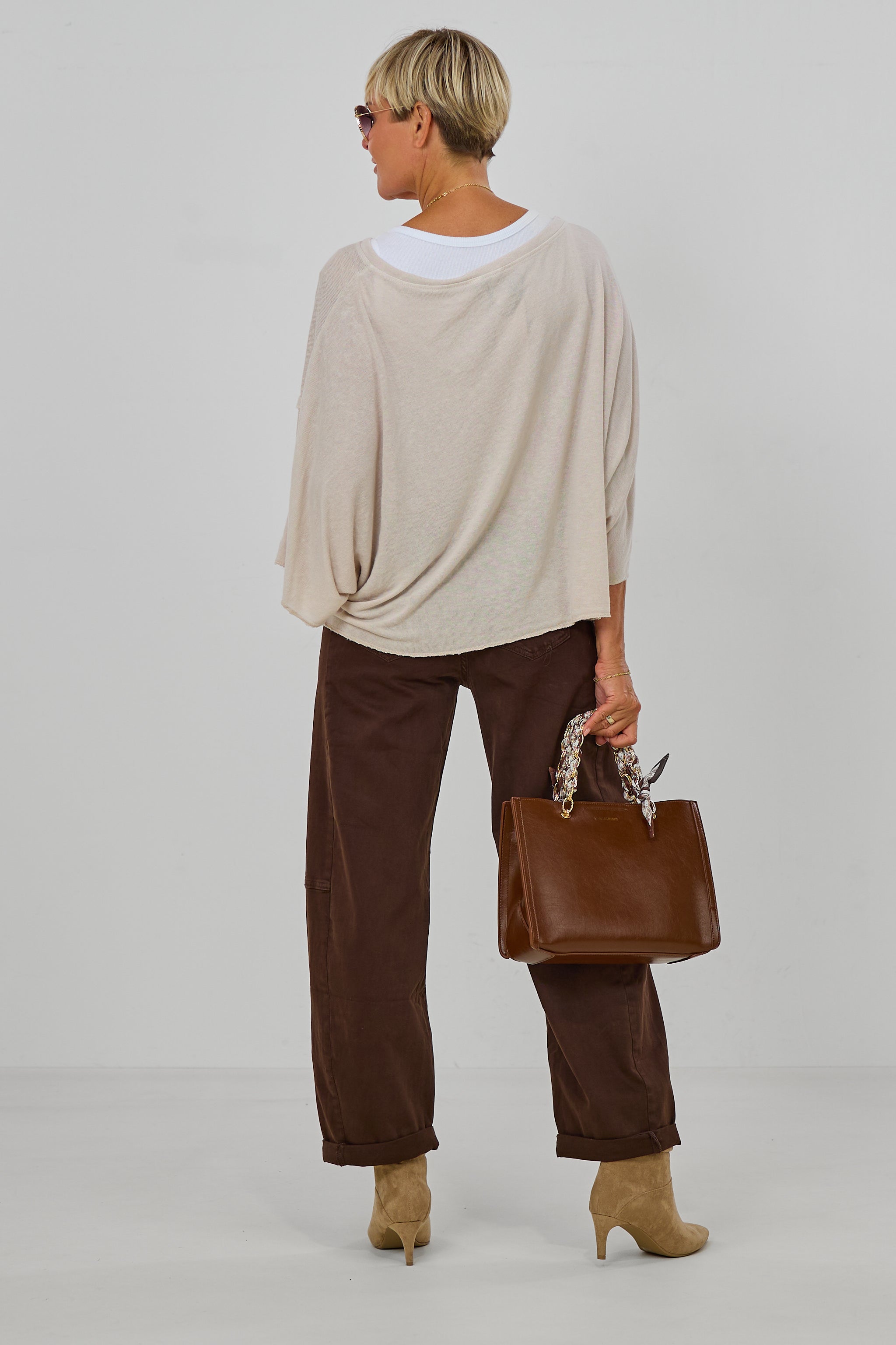 Feinstrick Shirt "STYLISH", beige