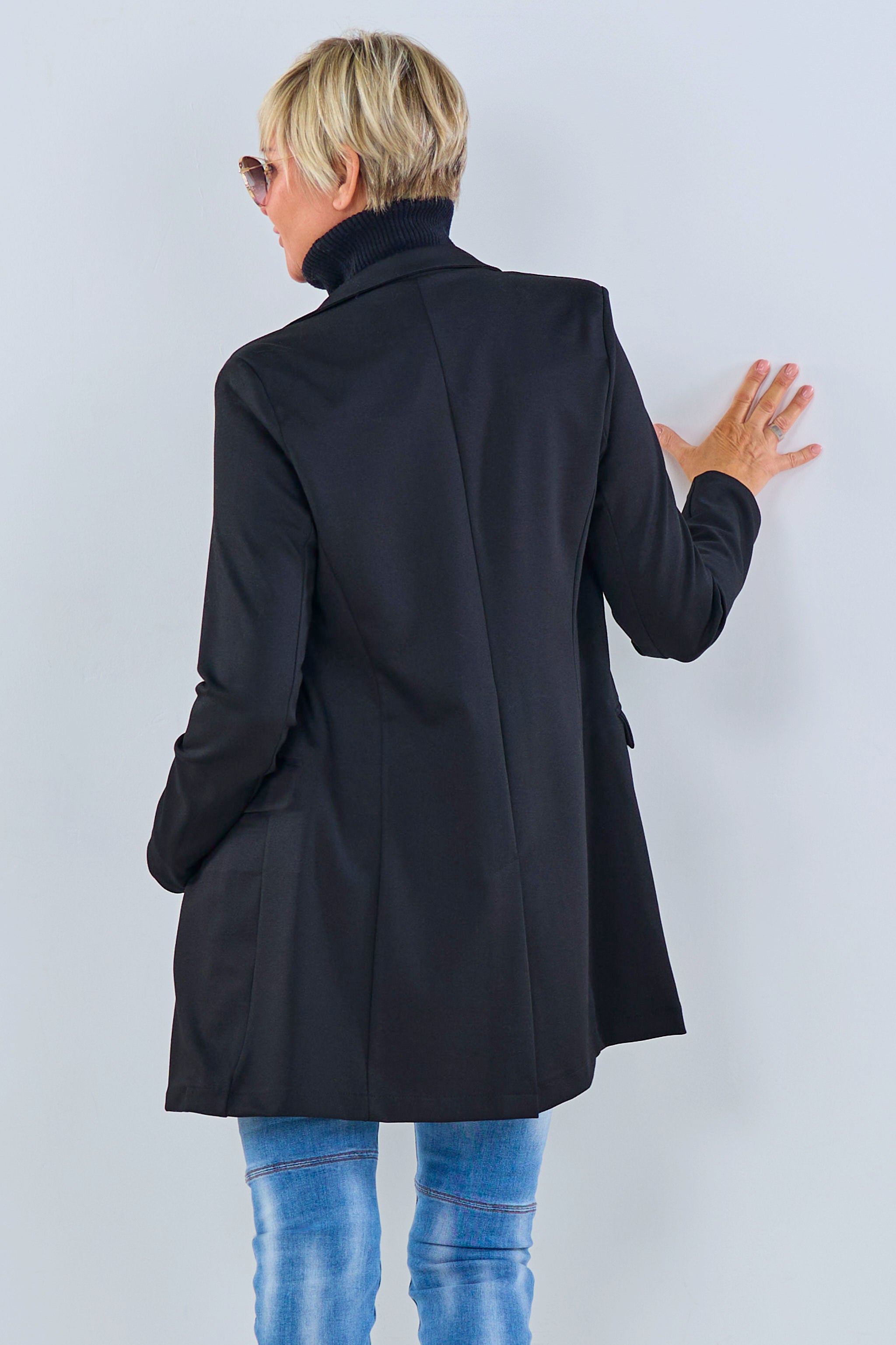 Longblazer, schwarz