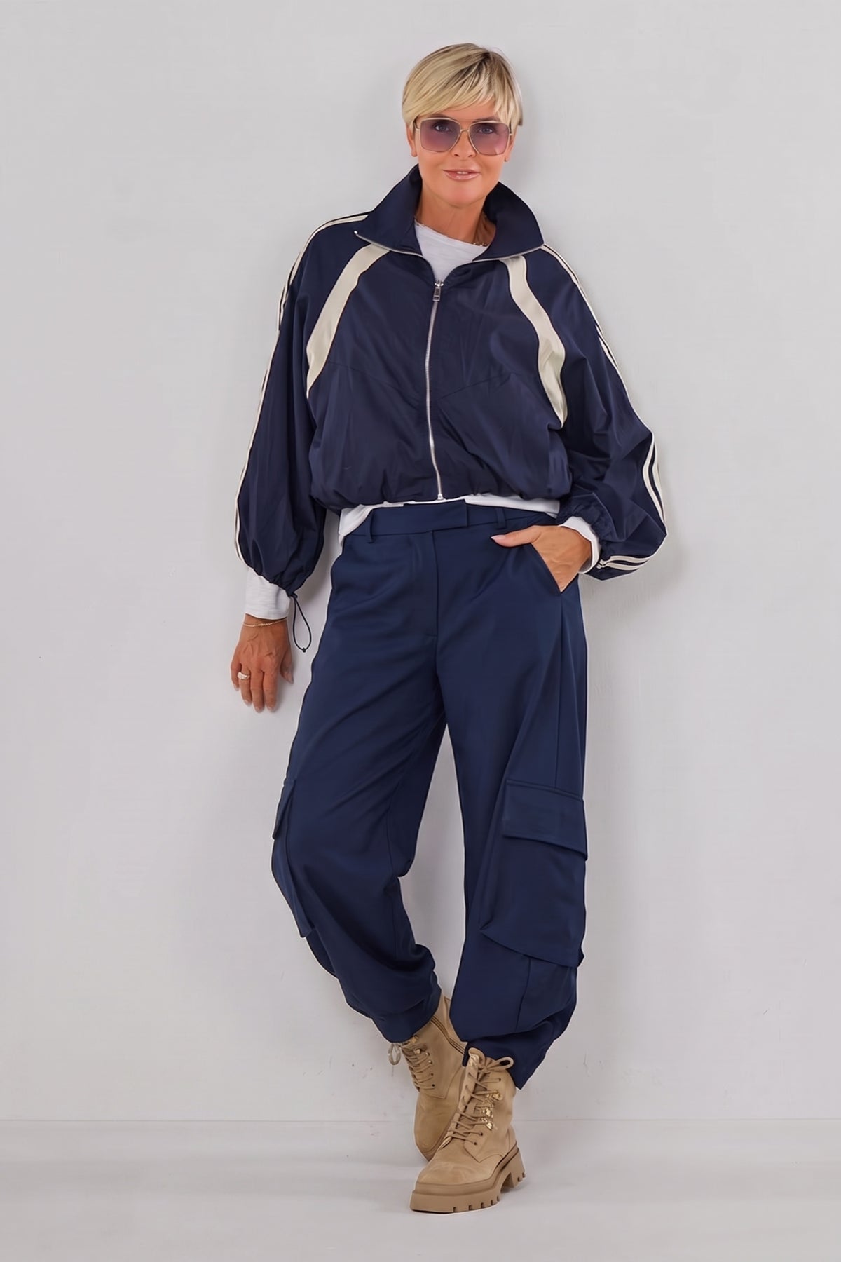 Hose im Cargo Style, marine