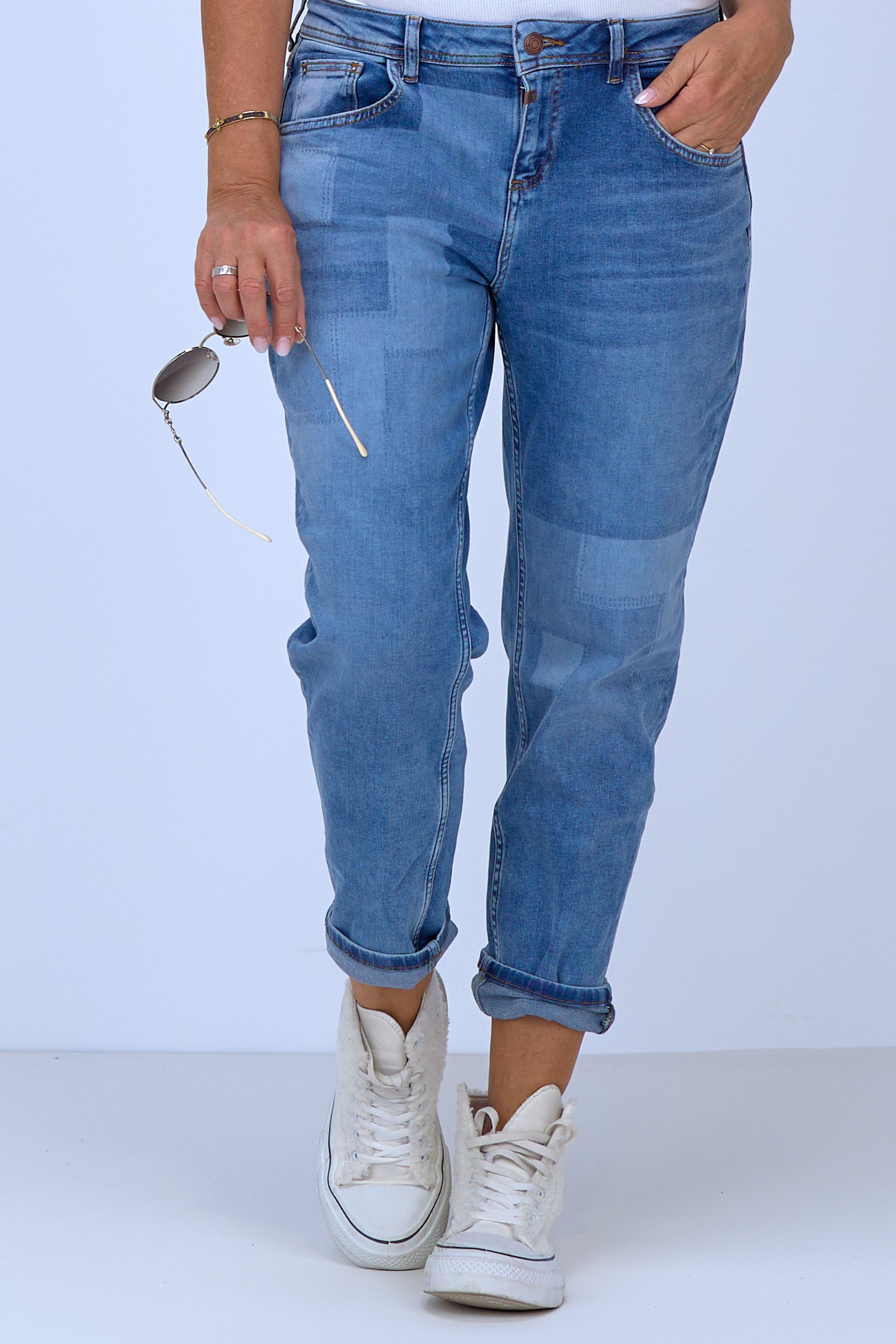 Jeans "JolaTZ" Womenshape 7/8, blue