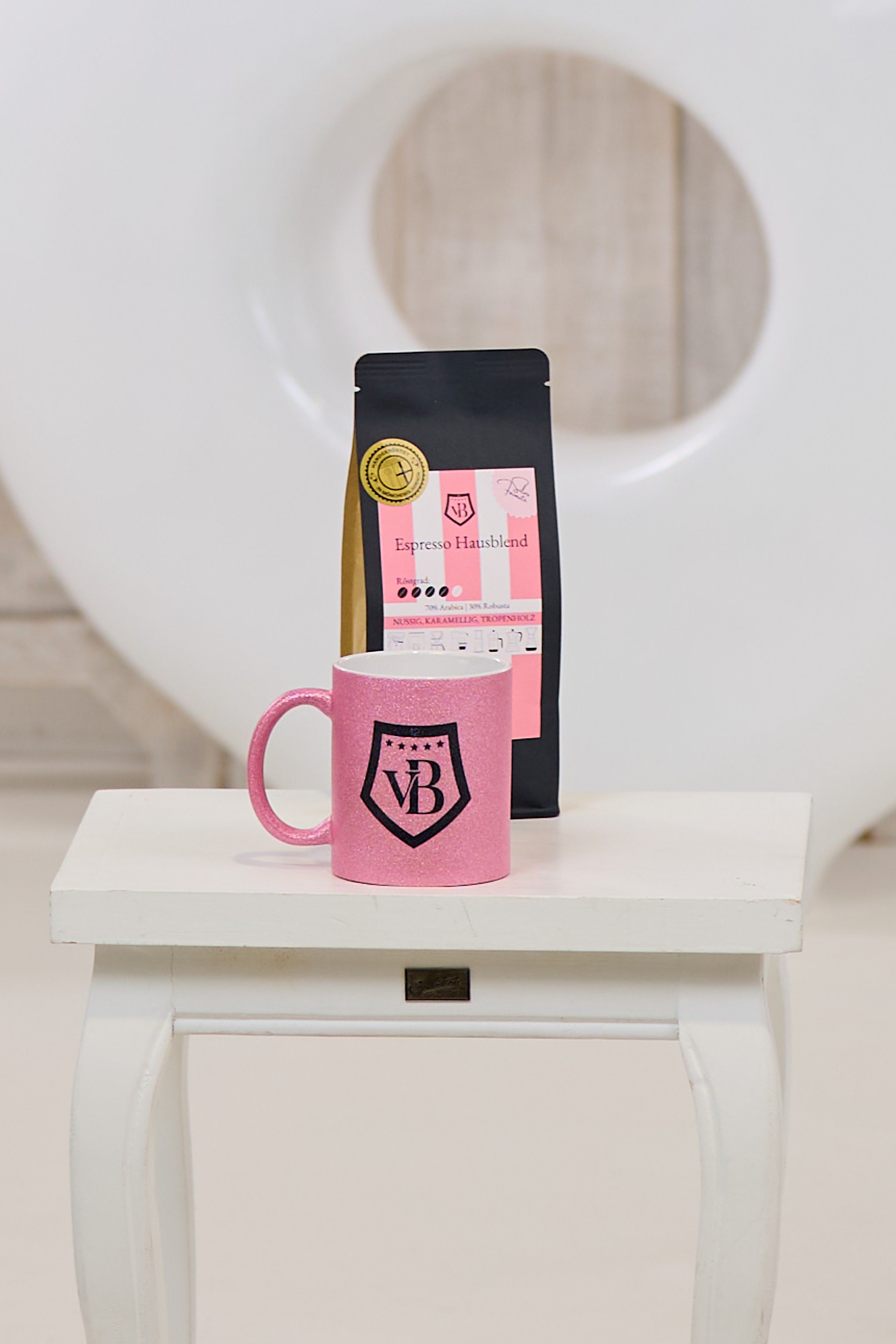 Glitzertasse: 𝒱𝐵 𝒷𝓎 𝒮𝒾𝓁𝓋𝒾𝒶, pink