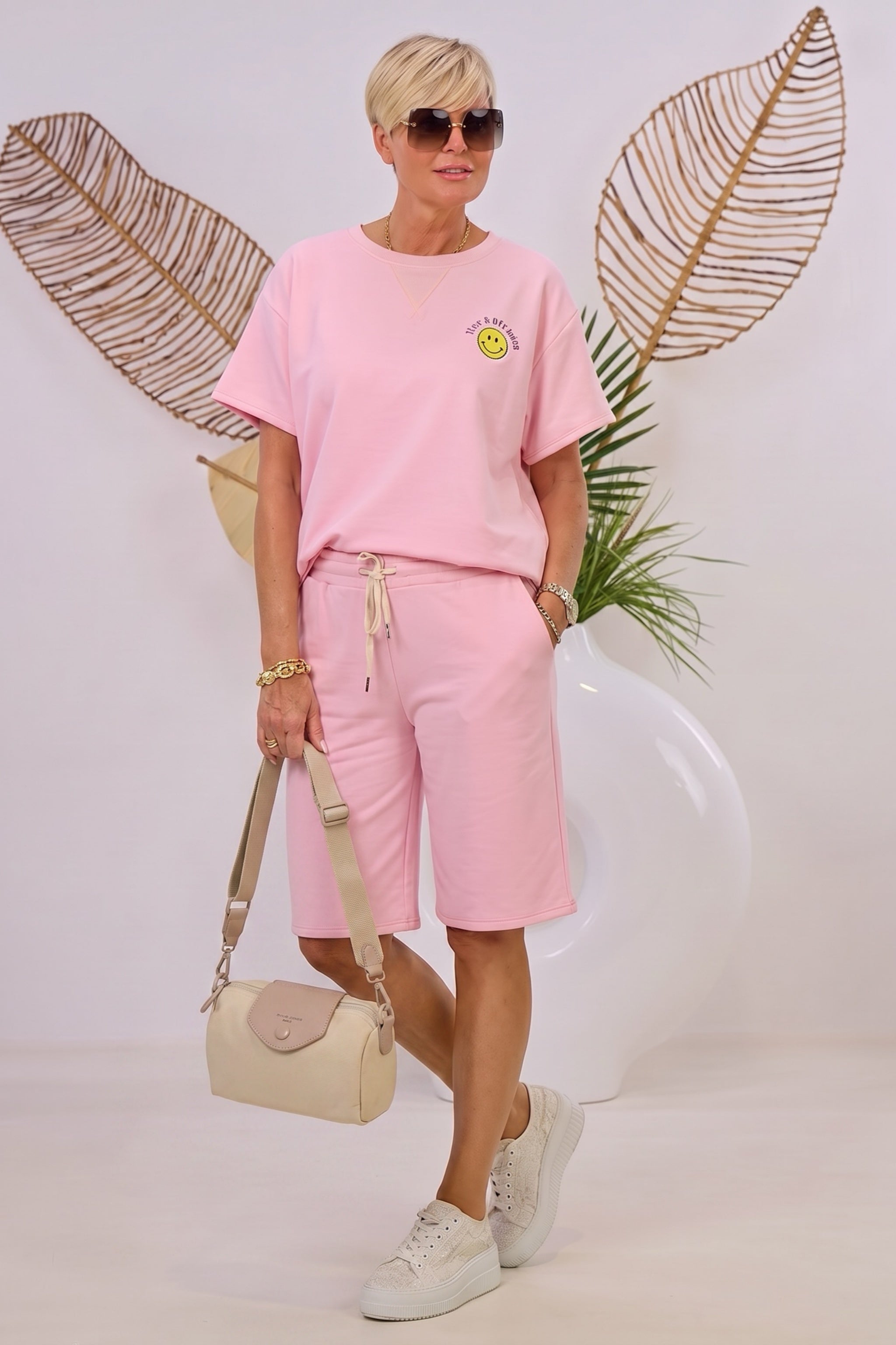 2-Teiler Shirt & Shorts Nice, rosa