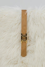 Gürtel mit stylischer Schnalle, beige-gold
