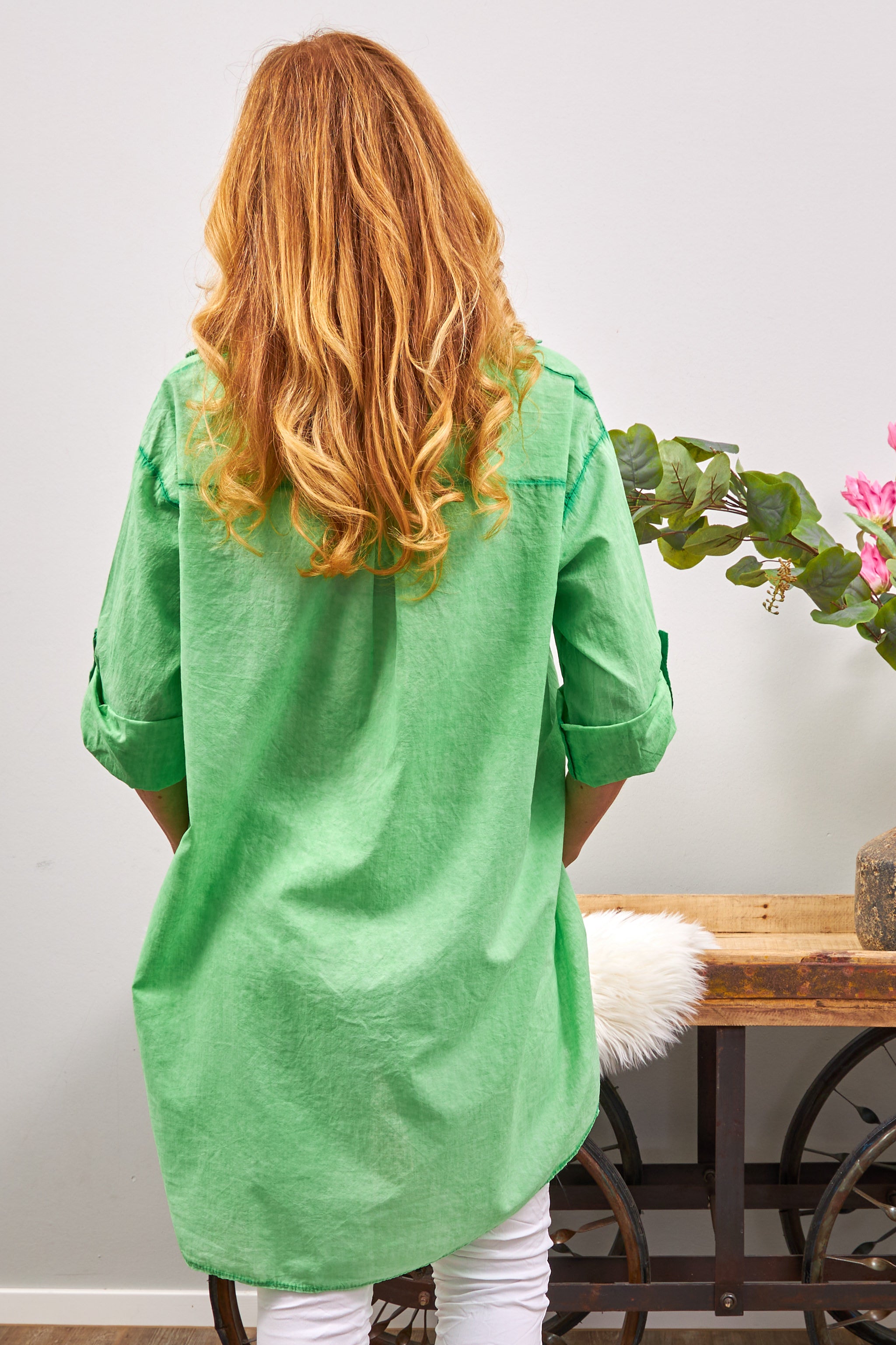 Oversized blouse, green